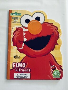Sesame Street Elmo Character Coloring Book - Red and Orange
